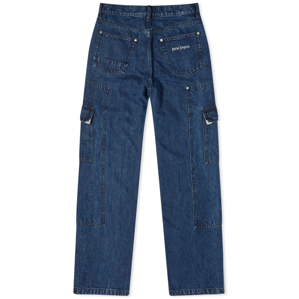 Palm Angels Men's Frame Cargo Pant Indigo